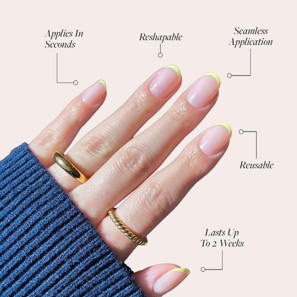 Glamnetic Press On Nails French Butter - Picture 3 of 10